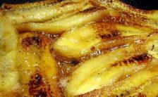 Banana Frita com Leite Condensado
