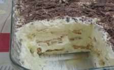 Torta de Bolacha com Creme de Manteiga