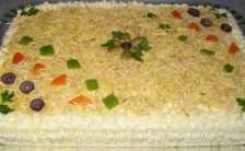 Torta Fria De Pão De Forma Com Frango