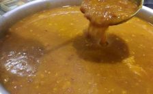 Sopa de Mandioca com Carne Moída
