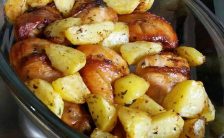Coxa de Frango Assada com Batata