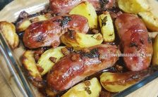 Linguiça com Batata no Forno