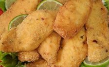 Peixe Empanado com Fubá