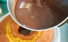Calda de Chocolate para Bolo de Laranja