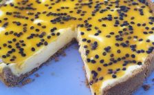 Torta de Maracujá com Biscoito