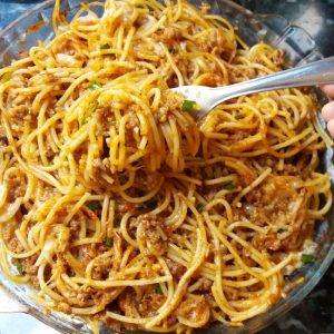 Macarrão com Carne Moída