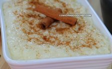 Arroz Doce com Creme de Leite