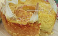 Bolo de Milho com Queijo Parmesão no Liquidificador