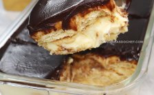 Pavê de Bolacha Champagne com Chocolate