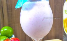 Batida de Morango com Leite Condensado
