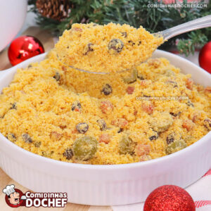 Farofa de Natal Simples com Passas