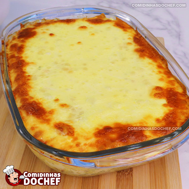 Arroz de Forno com Creme de Leite