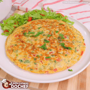Omelete com Tomate