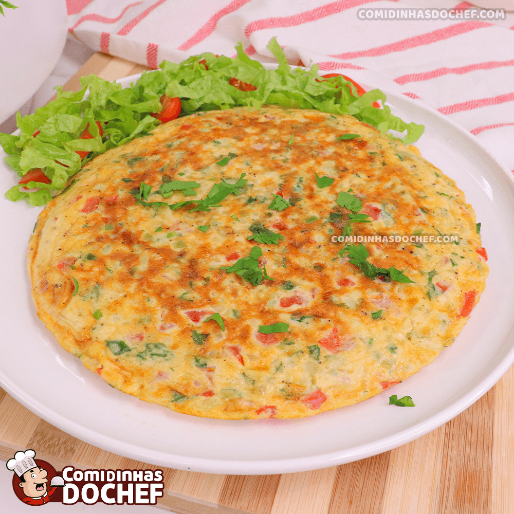 Omelete com Tomate