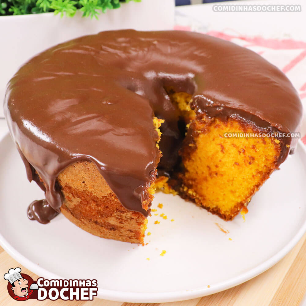 Bolo de Cenoura de Liquidificador