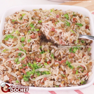 Arroz com Lentilha para o Ano Novo