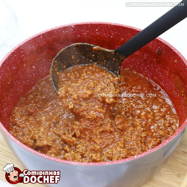 Molho de Carne Moída para Panqueca