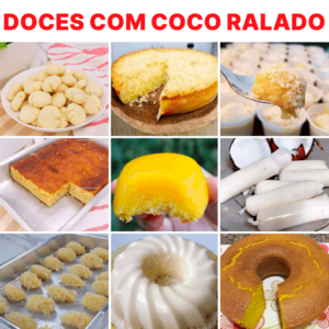 12 Receitas Doces com Coco Ralado para a Sobremesa