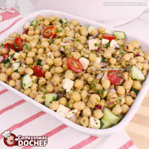 Salada de Grão de Bico Fit